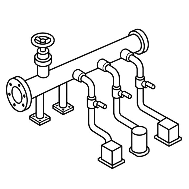 Utility distribution illustration