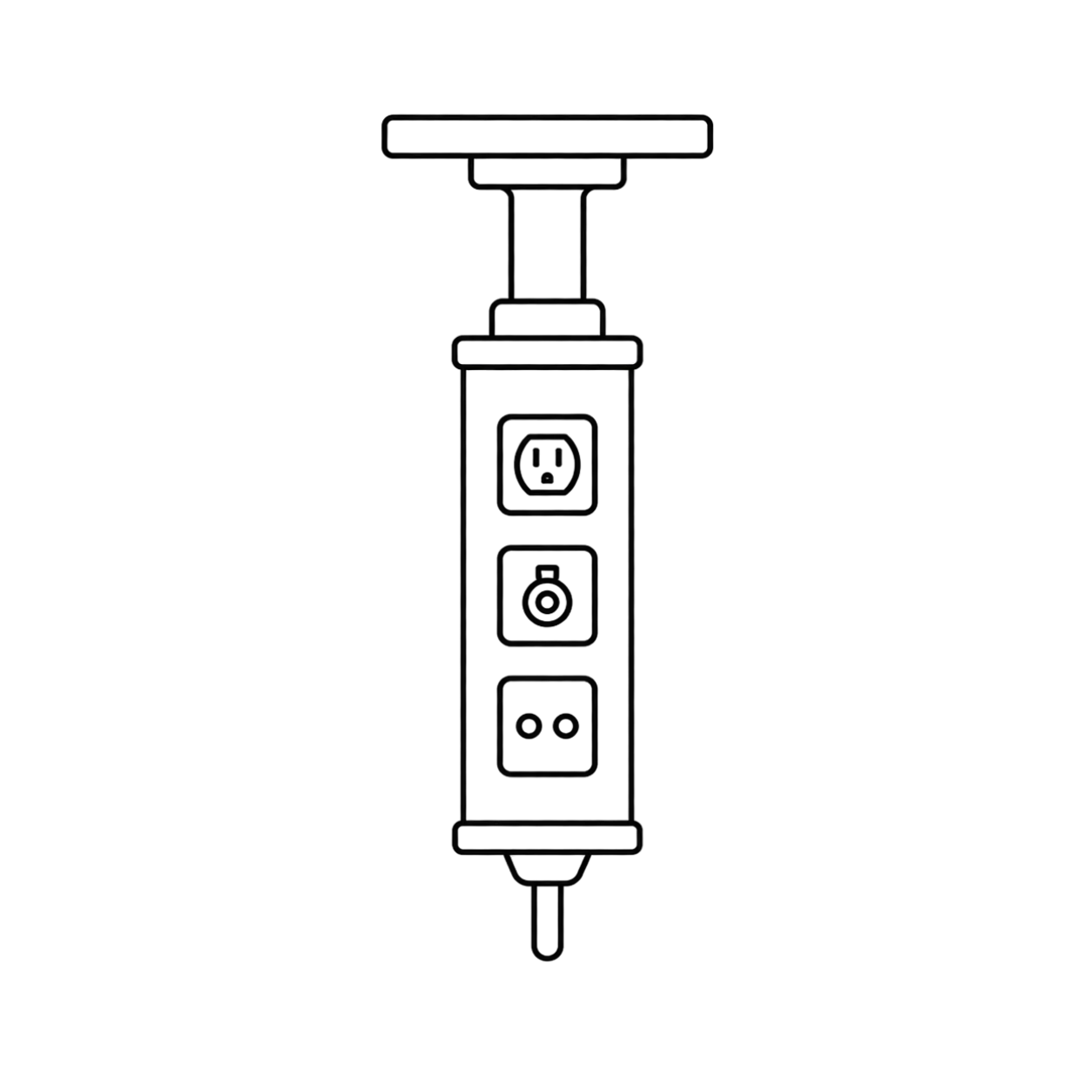 Utility drops and pendants illustration