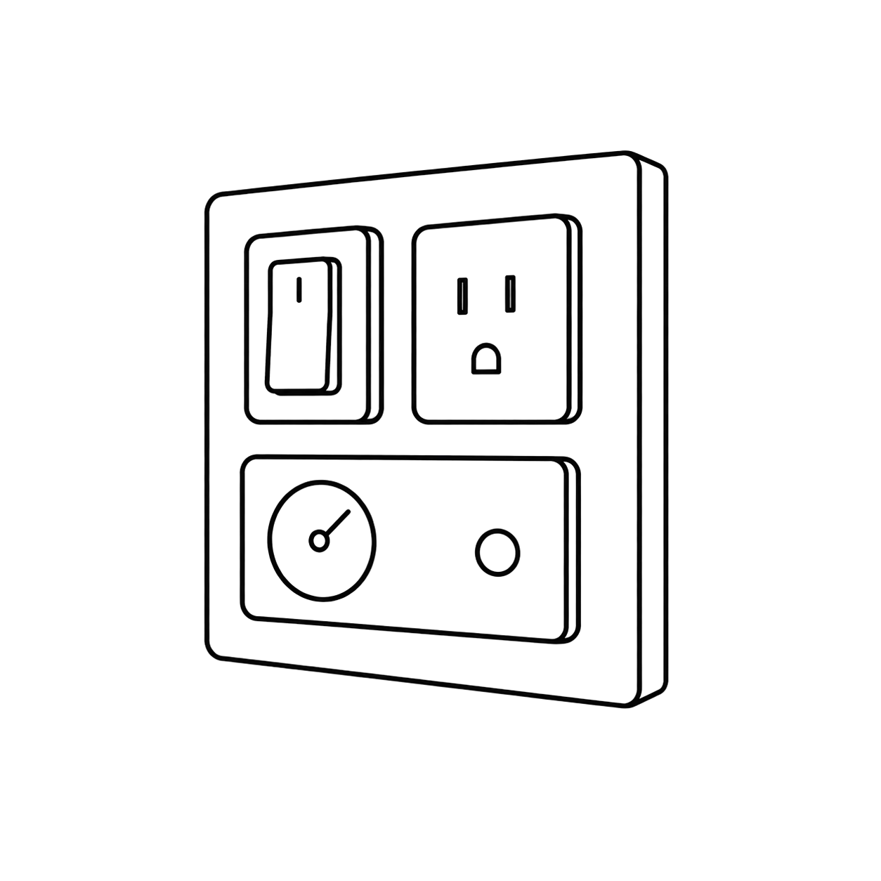 Wall-mounted accessories illustration